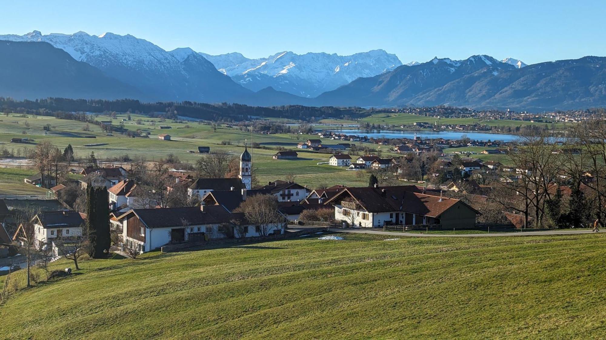 Liboria I Traumhafte Ferienwohnung In Aidling Am Riegsee Mit Atemberaubendem Panoramablick! Exterior photo