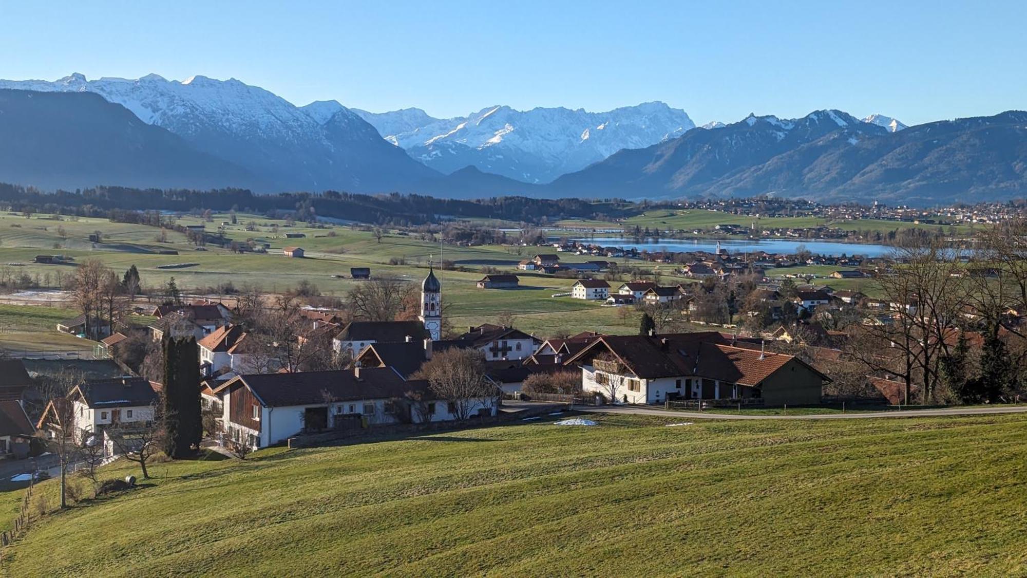 Liboria I Traumhafte Ferienwohnung In Aidling Am Riegsee Mit Atemberaubendem Panoramablick! Exterior photo